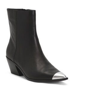 YOSI SAMRA Black Leather Ashton Ankle Boots